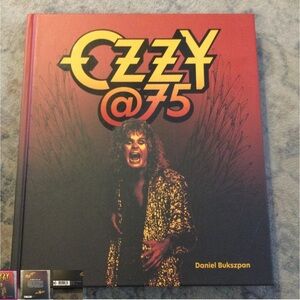 Ozzy @75 Hardcover Book - Red/Black/Gold Cover NEW